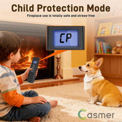 Universal Fireplace Remote Control Kit,Fit skytech 1420-A,1420TH-A,1001-A,1001TH-A,durablow TR1003, Napoleon F45,Acumen RCK-IW,Ambient RCB and More,Dual Power,Child Safety Lock,for Millivolt Valve