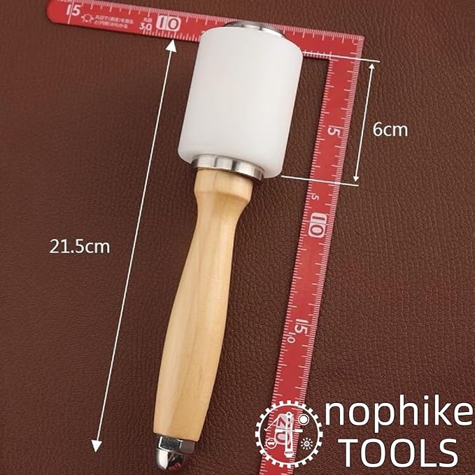 Nylon HammerOoaLeather CraftsOoaWooden Handle Leather Carving Hammer For Diy Handmade Leather