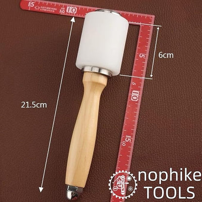 Nylon HammerOoaLeather CraftsOoaWooden Handle Leather Carving Hammer For Diy Handmade Leather