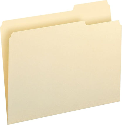 Smead File Folder, 1/3-Cut Tab Right Position, Letter Size, Manila, 42 Count (10334)