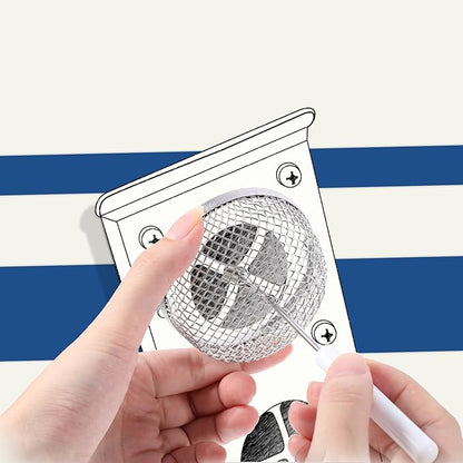 TOODOO 2 Pack Flying Insect Screen RV Furnace Vent Screen RV Water Heater Vent Cover 2.8 Inch Stainless Steel Mesh with Installation Tool