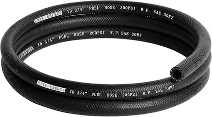 EVIL ENERGY 34 Fuel Hose Line Push Lock NBR Rubber SAE 30R7 5FT 200PSI