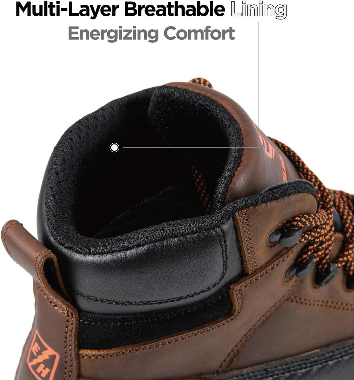 SUREWAY Men's 6" Waterproof Soft/Composite Toe Work Boot - Heavy Duty Crazy Horse Leather, Slip Resistant Lace Up for Construction & Industrial Safety .