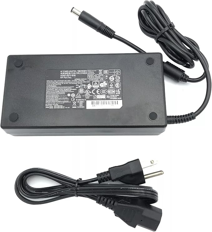 Genuine 180W ACDC Adapter Compatible with HP Pavilion AIO 27-ca2055t 7X638AAABA 27-ca2000 27-ca2005a 27-ca1066xt 22U60AA 27-inch All-in-One Desktop PC L56595-001 180watt Power Supply Charger PSU