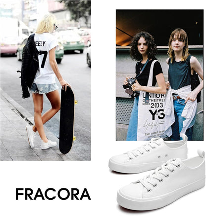 Size 6 These water-resistant, easy-to-clean FRACORA women's sneakers feature a soft, comfortable sole and a convenient back strap for easy on and off.
