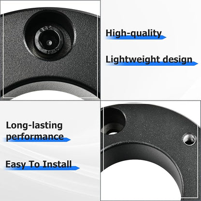 Aluminum 2'' Front Leveling lift kit,2 Inch Front Suspension Lift Spacers Compatible With Chevy Silverado GMC Sierra Yukon Tahoe Suburban 1500 2WD4WD 2007-2025 Black