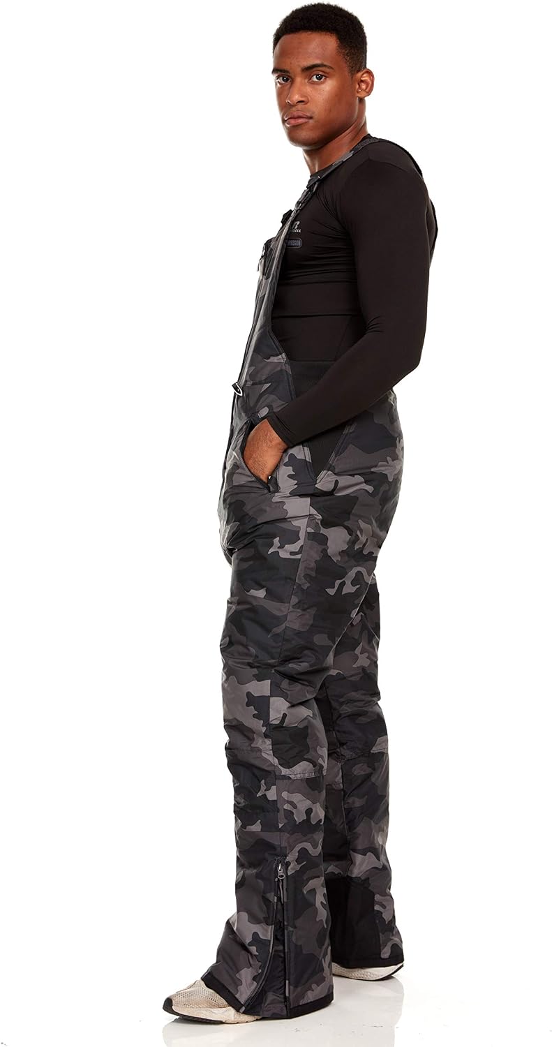 Arctic Quest Mens Insulated Snow and Ski Bib Overalls Snow Pants Snowboard Mens Overalls for Fishing, Hunting, Snowmobiling
