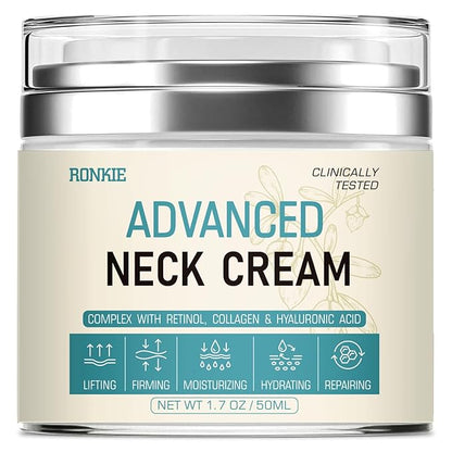 Neck Cream for Tightening Firming: Instant Face Lift Cream - Wrinkle Cream for Women- Anti Wrinkle Cream with Retinol Collagen  Hyaluronic Acid - Lifting, Firming  Hydrating - 1.7 FL OZ