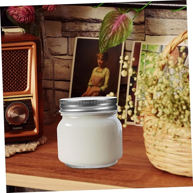 Unomor 3pcs Wide Mouth Jars Glass Honey Containers Airtight Storage Jars