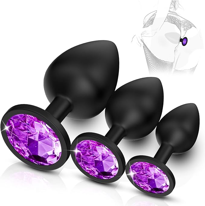 Date Night Gift for Lover Portable Silicone 3 Pcs Butt Relaxing Plug Adult Toy for Couple Anales Training Set for Women Men Game Sunglasses KL01