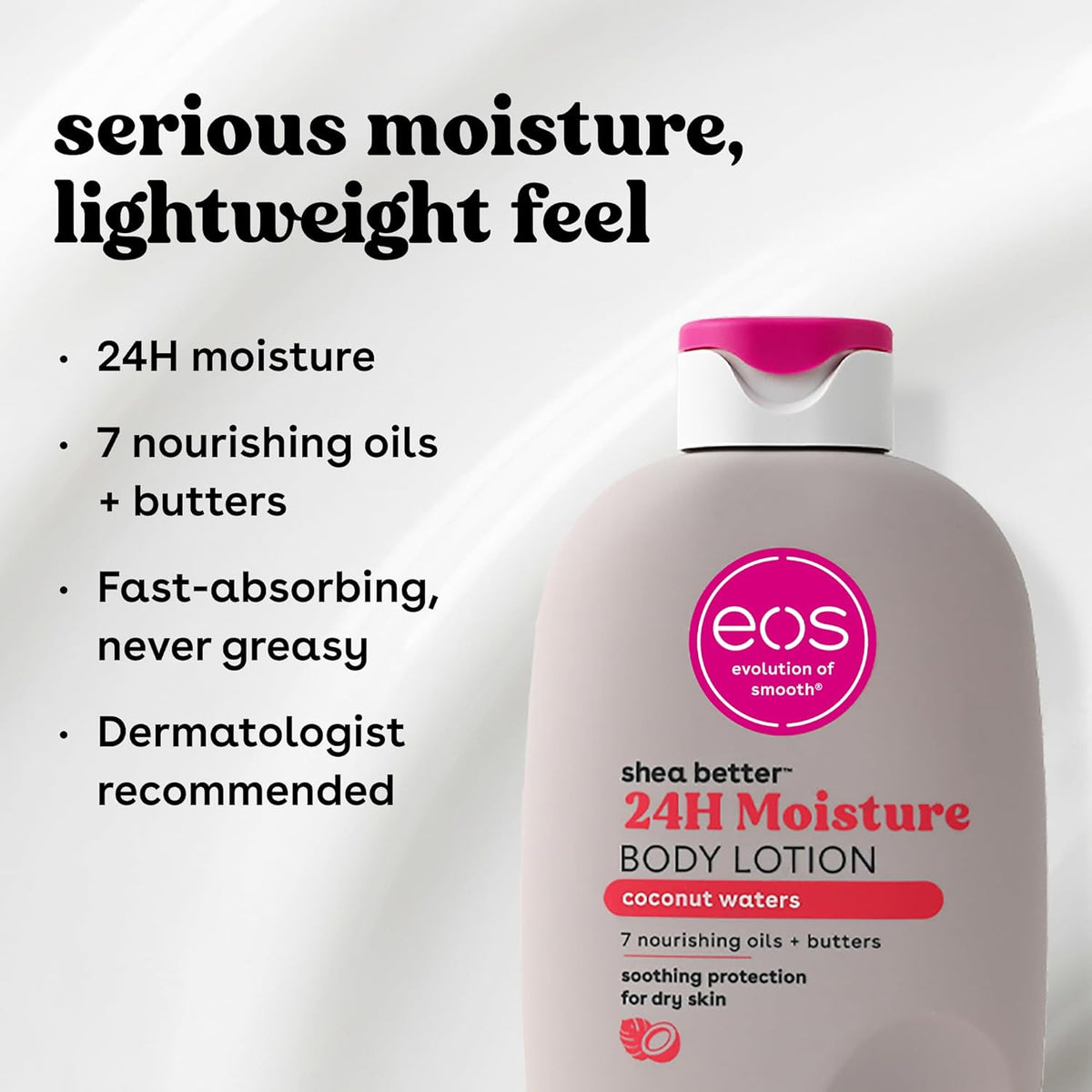 eos Shea Better Body Lotion- Coconut Waters, Natural Shea Butter, 16 fl oz