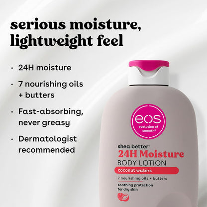 eos Shea Better Body Lotion- Coconut Waters, Natural Shea Butter, 16 fl oz