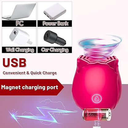 2024 New Toy for Women,Adult Toys for Women Portable Pleasure Sexy Toy Sensory Licking Sucking Massage Tool USB Fast Charge,8 Modes,Waterproof RK-7