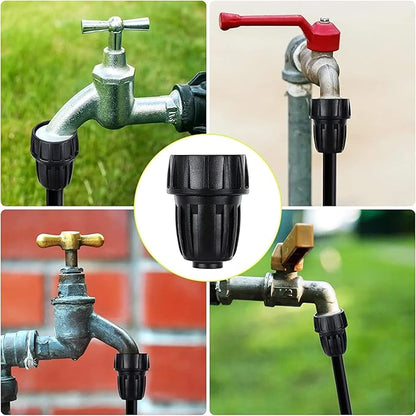 12 Inch Drip Irrigation Tubing Faucet Adapter 3 Pack, 34" to 12" Irrigation Hose Adapter, 34 Inch Faucet Connector Garden Hose Adapter