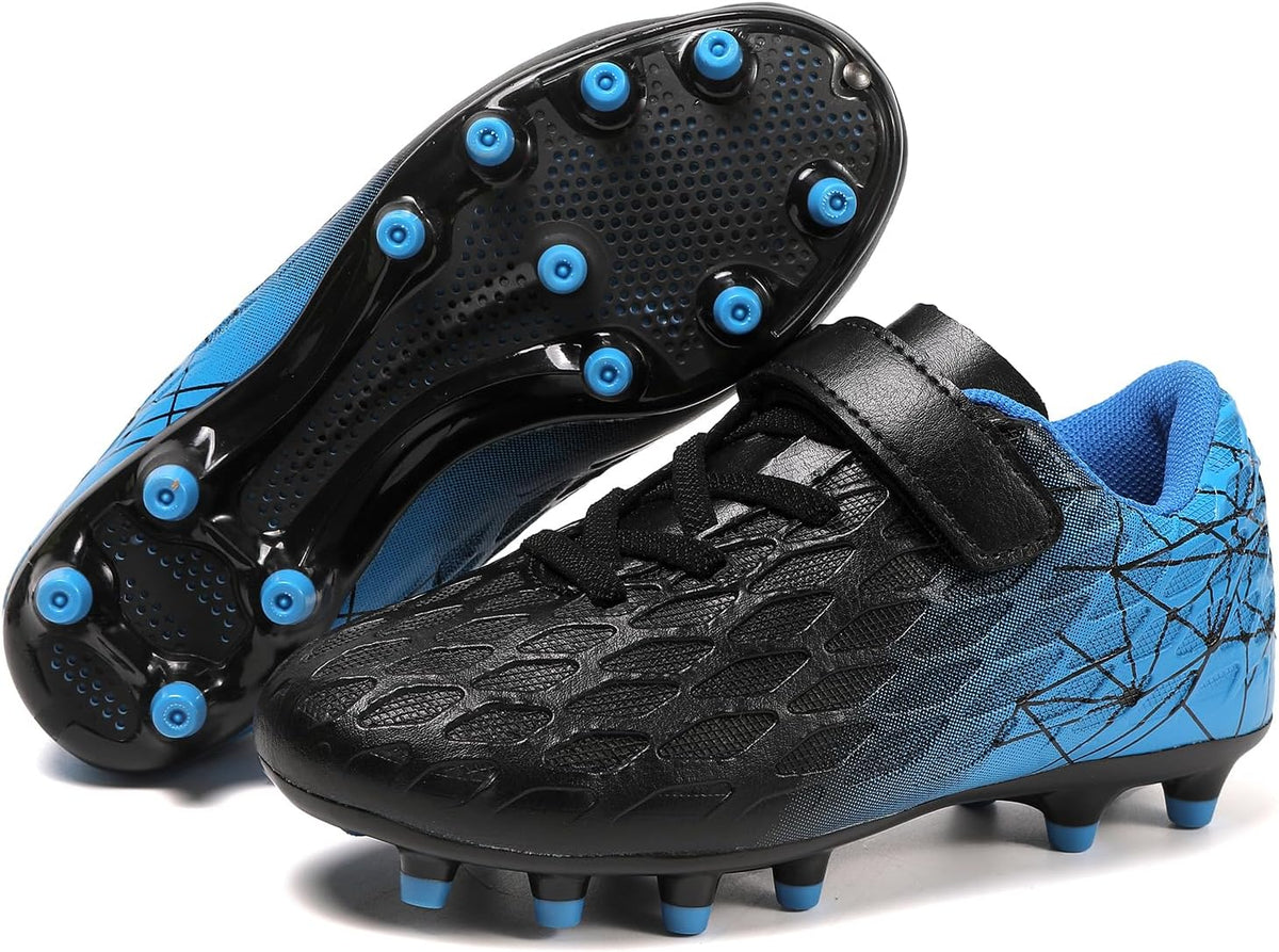 Skerxut Soccer Cleats, Kids Firm Ground Football Shoes, Boys Girls Athletic Outdoor .