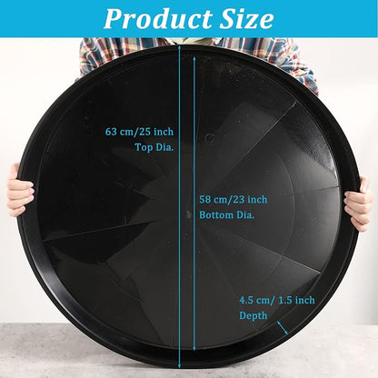 Eccliy 10 Pack 25 Inch Large Plant Saucers Heavy Duty Planter Trays