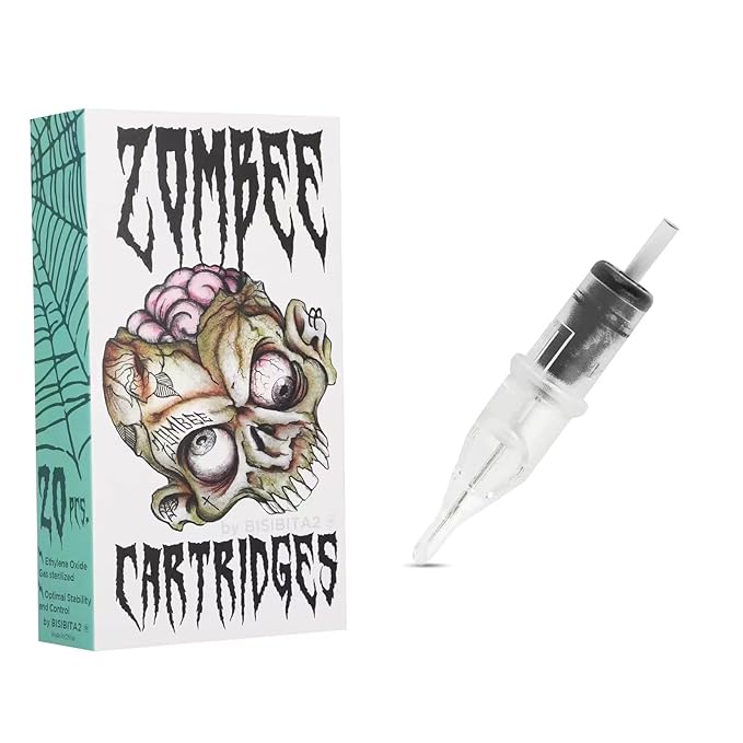 Zombee Disposable Tattoo Needle Silicon Cartridge 20Pcs (1203RL)