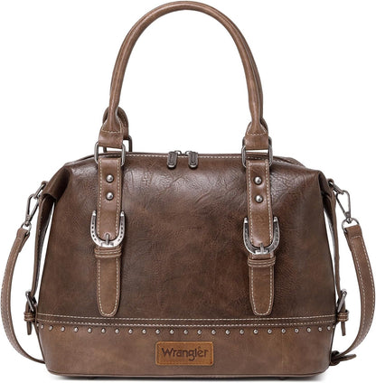 Wrangler Doctor Bag Top Handle Purse Hobo Shoulder Barrel Satchel Handbags for Women