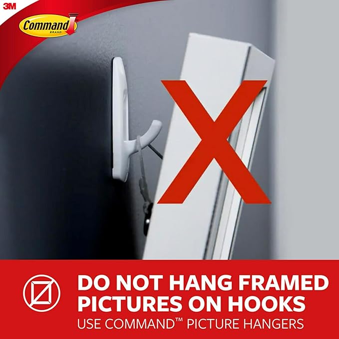 Command Decorating Clips, 40 Clips and 48 Command Strips, Damage Free Hanging Light Clips with Adhesive Strips, No Tools Small Wall Clips for Hanging Lights and Cables