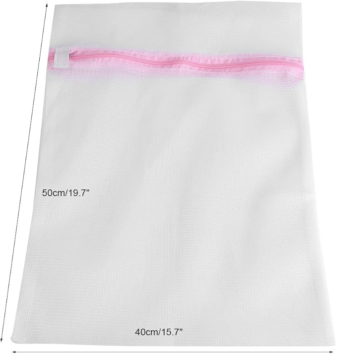 Mesh Laundry Bag with Premium, Delicate Garments Women Wash Machine Bag, Blouse, Hosiery, Stocking, Underwear, Bra (Fine Mesh 40  50cm)