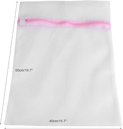 Mesh Laundry Bag with Premium, Delicate Garments Women Wash Machine Bag, Blouse, Hosiery, Stocking, Underwear, Bra (Fine Mesh 40  50cm)