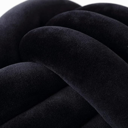 Petrella Knot Pillow Throw Pillows Ball Round Cute Throw Pillows Home Decor Cushion Decorative Aesthetic Spandex,Black 8inch