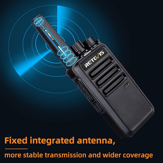 Retevis RT68 Walkie Talkies Rechargeable,Portable FRS Two-Way Radios for Adults,Heavy Duty 2 Way Radios Long Range,USB Charging Base,License Free Walkie Talkie for Road Trip Gifts Camping (2 Pack)