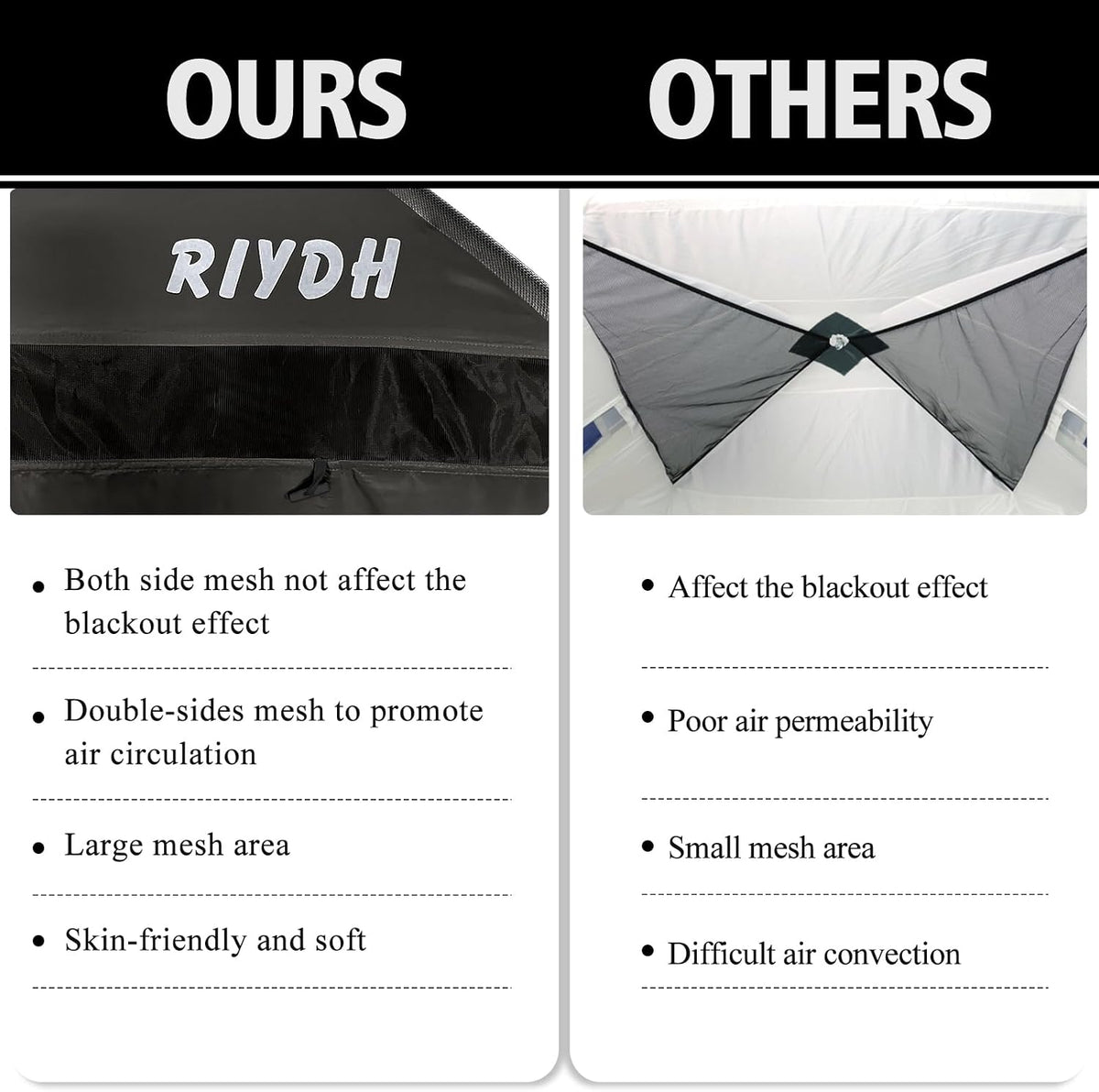 Bed Tent Full Canopy for Adult and Kids Blackout 93% Indoor Sleep Tents Original Design Dream Tents Portable Big Space with String Light 3 Doors Full Size