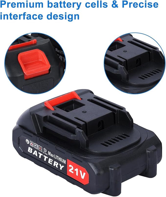 Weed Eater Replacement Battery,High Performance Rechargeable Weed Eater Battery 1221V 15003000mAh Battery for Weed Mover Lithiums Batteries for Weed Eater Cordless Tool Battery Packs 21V