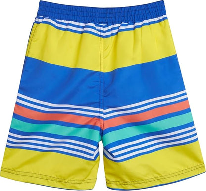 Boys Rash Guard Swimsuit Set - Kids Short Sleeve Bathing Suit Swimwear Sets (Sizes: 5-12)