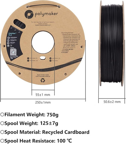 Polymaker TPU Filament 1.75mm Yellow, 0.75kg Shore 95A Flexible 3D Printer Filament 1.75mm - PolyFlex TPU95 3D Printing TPU Filament 0.75kg Yellow Soft Flexible Filament