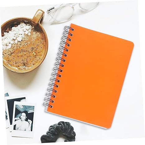 FUNOMOCYA 4pcs Mini Spiral Notebook Solid Academic Notepad for Note Taking Portable Notebooks for Students and Office Use for Daily Writing and Organizing