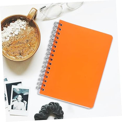 FUNOMOCYA 4pcs Mini Spiral Notebook Solid Academic Notepad for Note Taking Portable Notebooks for Students and Office Use for Daily Writing and Organizing