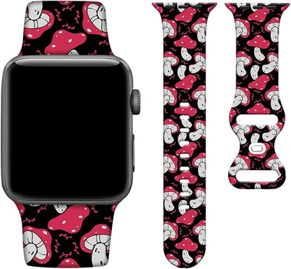 Colorful Heart Watch Bands Compatible with Apple Watch,Cute Adjustable Soft Silicone Wristbands Replacement Strap for iWatch SE/Series