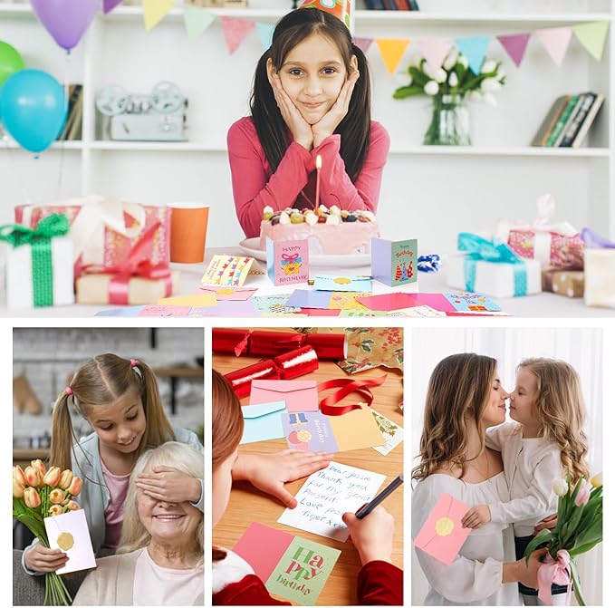 Birthday Cards Bulk - 30 PCS Unique Happy Birthday Gift Cards for Kids with Envelopes  Stickers, Birthday Greeting Cards For Women  Men, 30 Designs Gift Cards Birthday for Office, Family, Kids, Friends