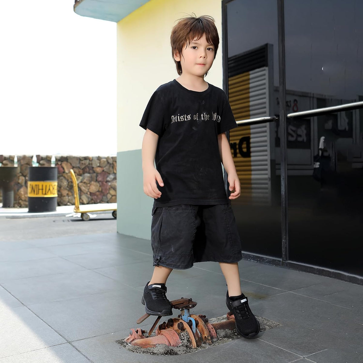 Kids Athletic Tennis Shoes, Lightweight Running Sneakers, Non-Slip Sport Shoes, Boys Girls