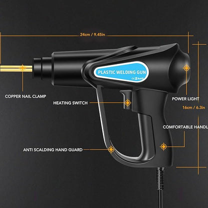 Plastic Welding Handheld Hot Stapler 3S Front LED Light Heating 110V US Plug for Car Bumper