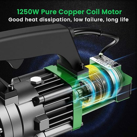 Anbull 1250W Electric Hydraulic Rebar Cutter, Cutting up to 3/4 Inch 4-20mm #6 Rebar, with Replaceable Jaw Blades, Cutting Speed 3-3.5S (1250W RC-20)