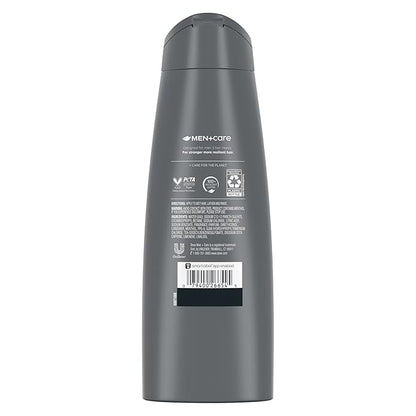 Dove MenCare Fortifying 2 in 1 Shampoo and Conditioner for Normal to Oily Hair Fresh and Clean with Caffeine Helps Strengthen and Nourish Hair 12 oz