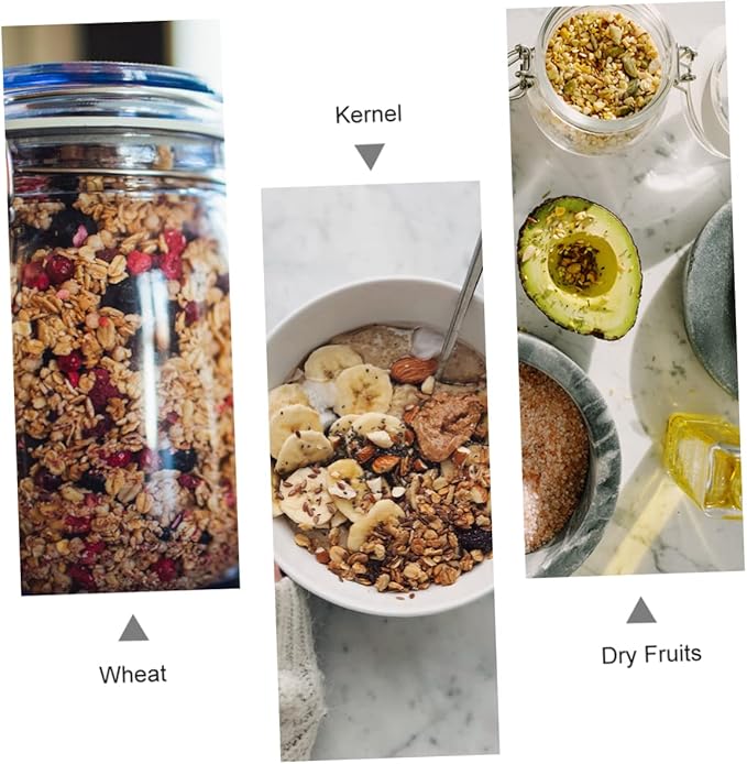1pc Grain Storage Tank Sealed Storage Jar Plastic Cereals Container Plastic Storage Boxes Transparent Storage Boxes Sealed Tank Food Organizer Sealed Storage Can Kitchen Container