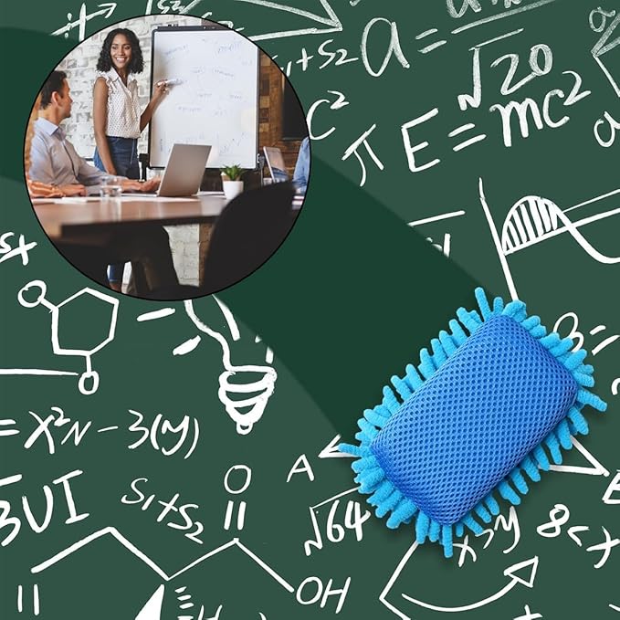 6 Pieces Microfiber Shag Whiteboard Eraser, Microfiber Whiteboard Eraser, Dry Erase Eraser, Whiteboard Eraser Washable Microfiber Shag Dry Erase Board Eraser