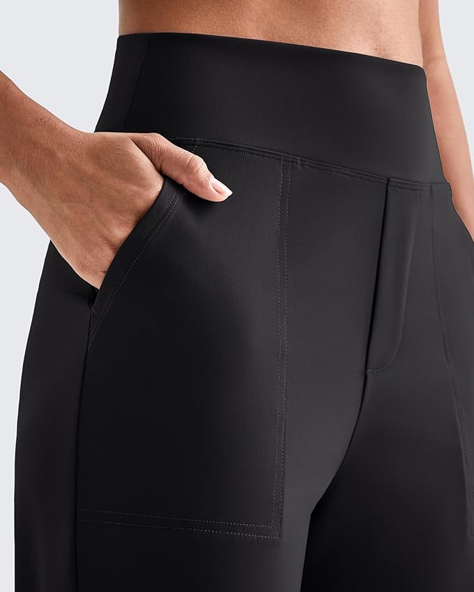 Small And 31"Seam G4Free ShiftReady Yoga Pants Women High Waist Dress Work Pants with Pockets Straight Leg Business Casual Trousers 28"/30"/32"