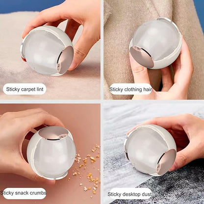 Lint Remover Ball, Washable Strong Stickiness Travel Lint Roller with Cover for Clothes, Sofas, Bedsheets, Carpets