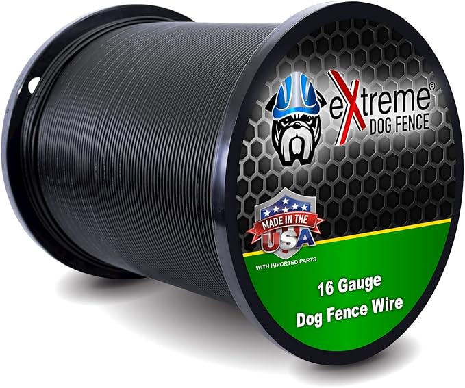 Universally Compatible Underground Fence Cable - 1000 Feet of 16 Gauge Wire for All Models of In-Ground Electric Dog Fence Systems (1 Acre Coverage)
