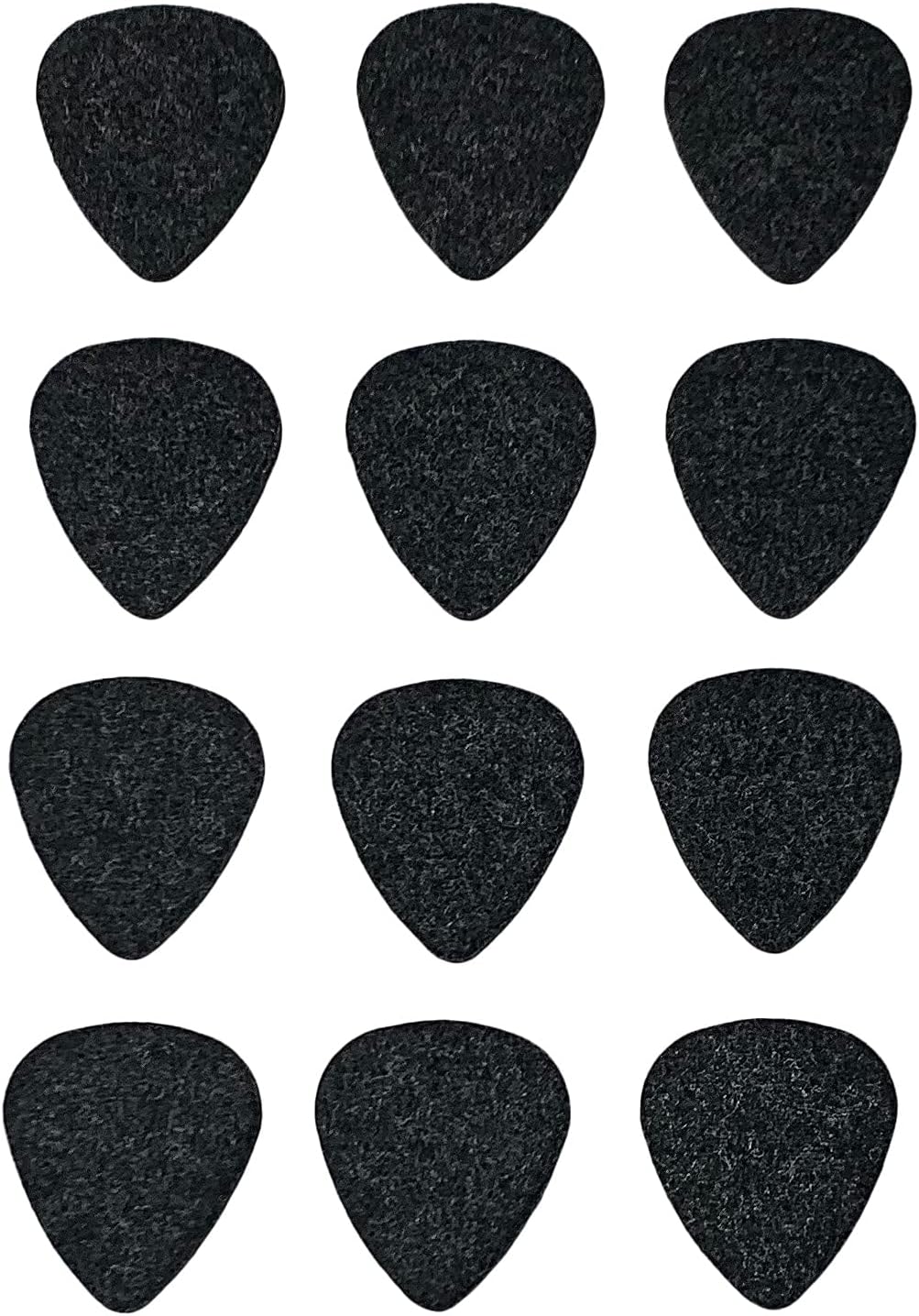 Ukulele Picks, BoloPick 12 Pack Original Recipe Black Felt Uke Picks for Ukulele, Guitar, Bass, Autoharp, Banjo