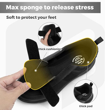 FitVille Diabetic Shoes for Men Extra Wide Width, Swollen Feet Shoes for Neuropathy Walking Shoes for Diabetics Pain Relief