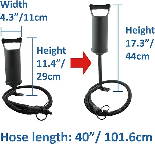 ObboMed PP-1030 Hand Pull Powerful Floor Air Pump for Inflatable Cushion, Pillow, Wedge, Basin