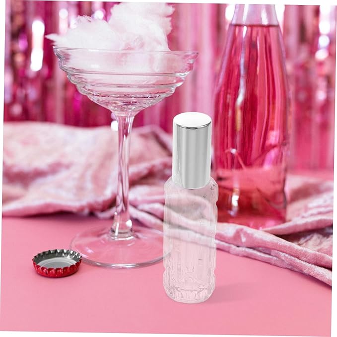 4pcs Transparent Glass Bitters Spray Bottles with High Sensitivity Pump for Absinthe and Cocktail Ingredients Home Bars and Professional Bartending