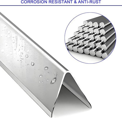 Genesis Grill Parts 17.5" Flavorizer Bars Heat Deflector for Weber Genesis 300 Series Weber E310 E320 E330 EP310 EP320 EP330 Front Control, Grill Replacement Parts for Weber 7620 7622 Accessories