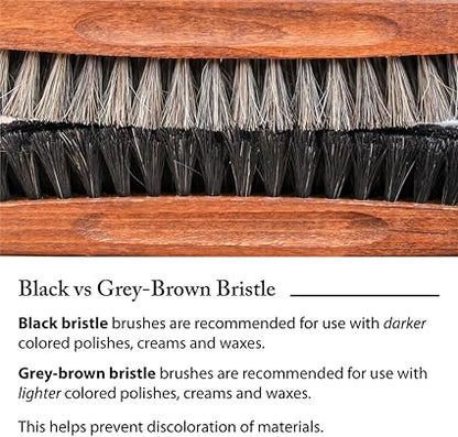 FootFitter Grand Cedar Valet Storage Box  Horsehair Shoe Shine Brush Set